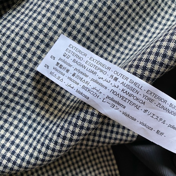 Masculine Fit Check Blazer - Picture 7 of 11